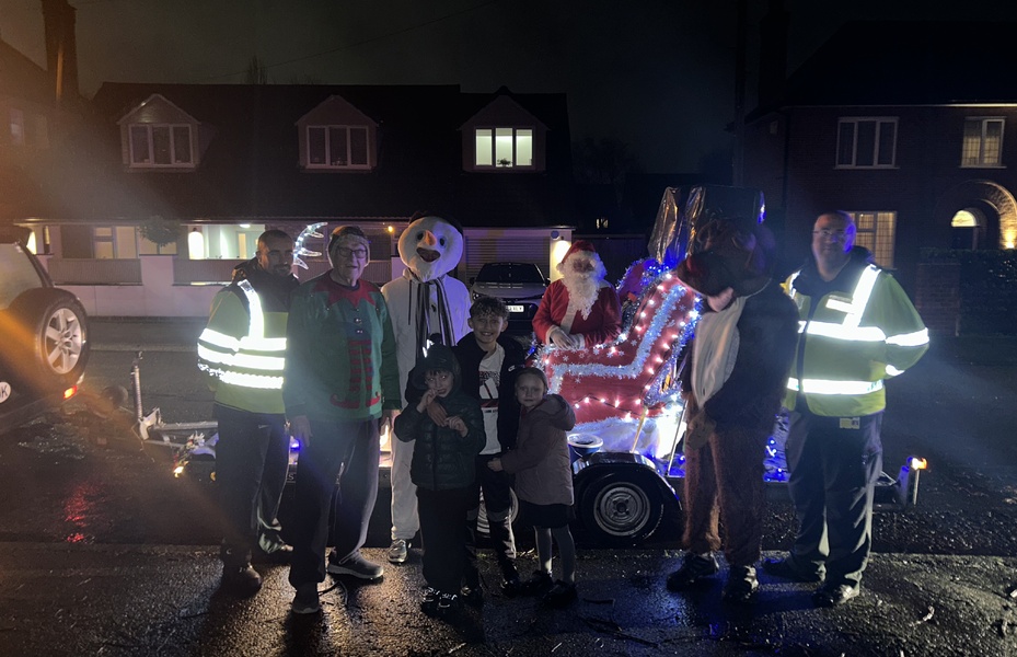 Santa and the Sleigh Team Send A BIG thank you for supporting Ilkeston Hospital